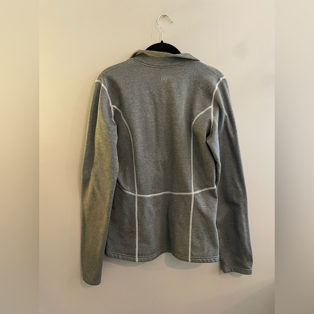 Obermeyer Heathered Gray Quarter Zip Jacket - Picture 5 of 6